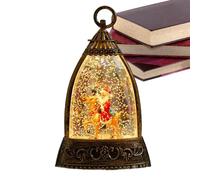 Lanterne Boule À Neige d'hiver,Lampe Éclairée Scintillante Fonctionnant sur Piles | Lumières Boule à Neige de Noël | pour Action De Grâce Anniversaire Fête Bureaux Maison Pièce Bureau Personnes Âgées