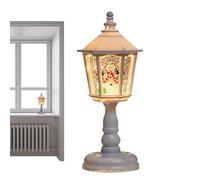 Lanterne boule à neige | Lampe boule à neige rétro - Lanterne de Noël à piles - Décoration pour cheminée, table, salon, fenêtre, repas