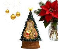 Lanterne boule à neige Père Noël | Minuteur musical USB de 6 heures, boule à neige lumineuse de table de Noël | pour salle à manger, salon, chambre à coucher, étagère, rebord de fenêtre, amis