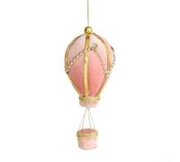 Lanterne boule en mousse rose décorative légère pour sapin de vacances | Construction en mousse rose douce, anti-usure, boule de style lanterne, crochet facile à accrocher, accent de table de fête