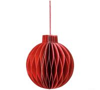 Lanterne boule en papier origami pour décoration à suspendre avec assemblage magnétique pour améliorer l'atmosphère de vacances et de fête (E)