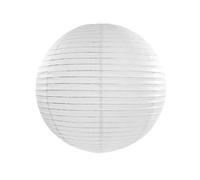 LANTERNE BOULE JAPONAISE PAPIER DE RIZ 45CM BLANC