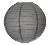 Atmosphera - Lanterne boule - papier et métal - D45 cm - Gris foncé