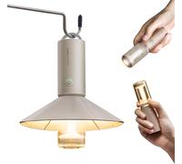 Lanterne Camping Rechargeable, 3 Modes: Mode Camping, Mode Ambiant, Mode Torche, 3100mah, Charge Type-C, 180 Lumens, 8 50h, Ipx6 Étanche, Abat-Jour Détachable