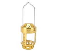 Lanterne Chauffe-Plat Vintage en Métal Portable, Lampe de Camping Suspendue, Bougeoir à Base Solide pour Urgence, Alliage D'aluminium doré