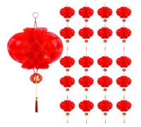 Lanterne Chinoise, Ensemble De Lanternes Chinoises Rouges, 20 Pièces, Décoration du Nouvel an Chinois, Porte-Bonheur pour Festival du Printemps Chinois, Nouvel an, Anniversaire, Fête De Mariage