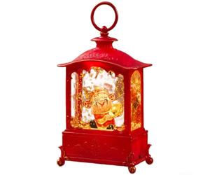 Lanterne chinoise LED avec musique 8,5 x 17,5 cm Lanterne chinoise (C) | Lumière LED chaude, musique fixe intégrée, motif symbole porte-bonheur, plastique robuste, facile à utiliser