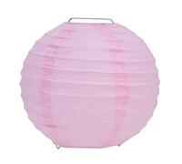 Lanterne chinoise ronde en papier pour fête de mariage, lampe boule à suspendre, convient pour anniversaire, Noël, fête prénatale, décoration d'ampoule, lanterne boule suspendue (rose)