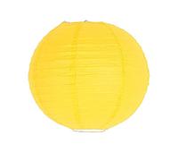Lanterne chinoise ronde multicolore en papier pour fête de mariage, décoration d'intérieur, boule de lampe en papier (jaune-20 cm)