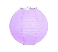 Lanterne chinoise ronde multicolore en papier pour fête de mariage, décoration d'intérieur, boule de lampe en papier (violet- 20 cm)