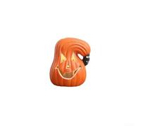 Lanterne citrouille d'Halloween à piles pour l'extérieur, fabriquée en plastique, conçue pour créer un éclairage d'ambiance pour les fêtes d'Halloween (K)