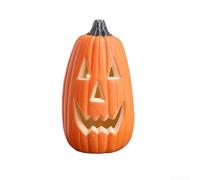 Lanterne citrouille d'Halloween à piles pour l'extérieur, fabriquée en plastique, conçue pour créer un éclairage d'ambiance pour les fêtes d'Halloween (D)