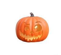 Lanterne citrouille d'Halloween à piles pour l'extérieur, fabriquée en plastique, conçue pour créer un éclairage d'ambiance pour les fêtes d'Halloween (H)