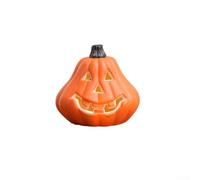 Lanterne citrouille d'Halloween à piles pour une utilisation en extérieur, fabriquée à partir de plastique, conçue pour créer un éclairage d'ambiance pour les fêtes d'Halloween (J)