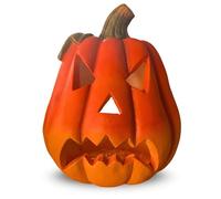 Lanterne citrouille XXL comme kit de décoration d'Halloween à LED de 30 x 26 cm - Grande lanterne Jack-O en céramique comme décoration d'extérieur - Décoration de citrouille comme décoration