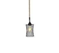 Lanterne cylindrique PENSANT LETURE LETUIRE Noir Fine E27 Base LUMIÈRES HAPPORTS Fire MATÉRIAL MÉTAL MATÉRIE Pendant