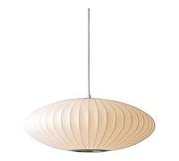 Lanterne d'art en tissu moderne à 1 lumière, éclairage suspendu créatif au plafond, luminaire suspendu d'intérieur minimaliste for salon, salle à manger, restaurant, café - 110 V-120 V blanc