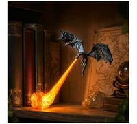 Lanterne de Bibliothèque Dragon LED Lampe Décorative Coin Lecture H-Grand | 4 Styles Disponibles, 2 Tailles au Choix, Décoration d'Étagère, Amoureux des Livres, Ambiance Fantastique