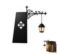 Lanterne de bibliothèque - Éclairage décoratif pour bibliothèque, veilleuse LED vintage pour coin lecture, lampe d'étagère portable avec lueur chaude, ornement à suspendre pour la maison (1pc)