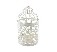 Lanterne de Cage à Oiseaux Suspendue en métal Blanc Shiwaki, centres de Table décoratifs Vintage de Mariage et fête, bougeoir Festival, décoration de la Maison