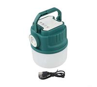 Lanterne de camping à énergie solaire avec plusieurs modes d'éclairage et crochets de suspension faciles pour plus de commodité (C50 vert)