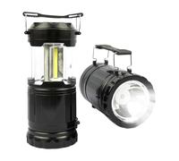 Lanterne de camping à LED, lampe de poche télescopique pour les pannes de courant, avec crochet et poignée, éclairage extérieur durable, équipement de survie multifonction pour camping-car, voyage