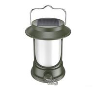 Lanterne de camping d'extérieur à énergie solaire avec luminosité réglable, lumière de tente LED étanche avec modes blanc chaud, blanc froid et bougie (lampes de camping)