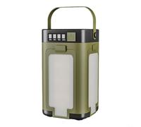 Lanterne de camping d'extérieur multifonctionnelle, lanterne de camping en plein air, 4 feuilles solaires et rechargeable par USB avec 6 modes d'éclairage IPX4 étanche lumière LED pour la randonnée