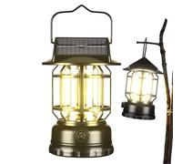 Lanterne de camping électrique - Lampe suspendue portable rechargeable | Lumières lumineuses portables | Lampes suspendues | Lampe solaire vintage portable pour décoration de cour