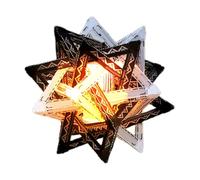 Lanterne de camping en plein air | Abat-jour étanche en forme d'étoile pour lampadaire, lampe portable creuse, accessoires de lanterne d'étoile, accessoires pour mariage, fête d'anniversaire