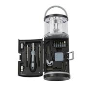 Lanterne de camping LED 2 en 1 avec lampe de poche, étanche, portable, pour randonnée, pêche