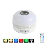 Lanterne de camping LED multicolore 4000 mAh - 5 couleurs, télécommande, effet respiration, rechargeable USB