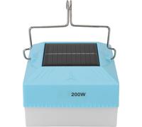 Lanterne de Camping LED Rechargeable Panneau Solaire Chargement Portable Lampe de Tente Suspendue pour Urgence Randonnée Extérieure Lumière Blanche