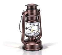 Lanterne de Camping LED Vintage, lampe de Patio suspendue étanche à l'eau | Lanterne ouragan rétro alimentée par batterie, lumière d'ambiance extérieure portable pour décoration intérieure extérieure