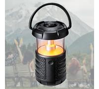 Lanterne de camping portable avec haut-parleur sans fil, son à 360°, luminosité réglable, plusieurs modes audio, parfaite pour les aventures en extérieur et une utilisation en intérieur
