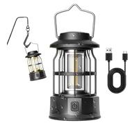 Lanterne de camping rechargeable - Lampe COB extérieure étanche - Lanterne de camping en plein air, lampe de camping, lanterne suspendue, portable, rechargeable pour le camping