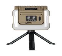 Lanterne De Camping Rechargeable - Luminosité LED 5 Modes | Conception Étanche Pliable | Lampe Extérieure Portative 15x10cm | Construction ABS + PC | Pour La Maison, Les Pannes De Courant