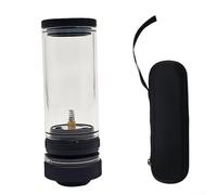 Lanterne de camping réglable pour activités de plein air, y compris pour la randonnée, la pêche et la randonnée en utilisant un réservoir de gaz à cassette (pas de boîte à gaz, noir)