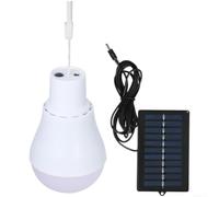 Lanterne de camping solaire rechargeable 200 lm avec ampoule LED portable avec crochet de suspension pour tente, pêche, travail, lampe étanche (version pape)