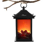 Lanterne de cheminée, lanternes de cheminée décoratives, réalistes et exquises, sans flamme, lanterne de feu sans flamme, lampe LED pour salle de festival