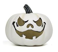 Lanterne de Citrouille d'halloween, Citrouille d'éclairage réaliste de 9 Pouces, citrouilles en Plastique Creux avec Visages, décorations pour décor Table 'Halloween intérieur extérieur, Lanterne