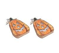 Lanterne de Citrouille LED d'halloween Lampe de Citrouille d'halloween, Lanterne de Citrouille en Bois d'halloween Lumières de Décoration en Bois pour la Décoration d'halloween