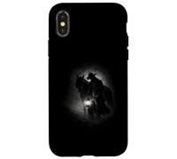 Lanterne de Cowboy Sombre et Occidental avec Cheval Coque pour iPhone X/XS