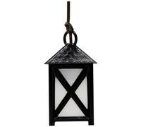 Lanterne de crèche FADEDA plastique LED blanc, LxlxH en mm : 20x20x40. Pour les crèches, les miniatures, les loisirs et le modélisme, les accessoires de maisons de poupées et les trains miniatures.