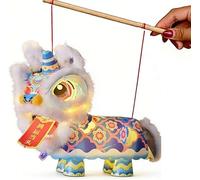 Lanterne de danse lion avec lumières, décoration traditionnelle chinoise du Nouvel An pour festivals, anniversaires et mariages, décoration culturelle de la maison qui brille pour créer une ambiance