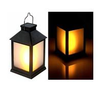 Lunartec Lanterne de jardin solaire 12 LED Effet flamme