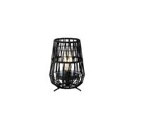 Lanterne de jardin solaire décorative noire - ø 18 x 27,5 cm - jardideco