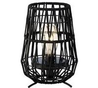 Lanterne de jardin solaire décorative noire - Ø 18 x 27,5 cm - Jardideco G