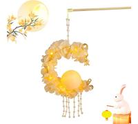 Lanterne De La Fête De La Lune - Kit De Fabrication De Lanternes Chinoises,Ornement Portable De Lapin Mignon Qui S en Décoration Artisanale