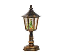 Lanterne de Noël boule à neige - Cône hexagonal pour décoration d'hiver, lumière festive à paillettes LED | Lanterne magique scène de neige pour chambre à coucher, balcon, chambre d'enfant, salle à ma